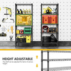 M MZG 1250 lbs 5 Tier Shelf Metal Storage Shelves Wire Rack Closet Organizers - Image 7