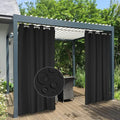 Easy-Going 100% Waterproof Outdoor Curtains 54x96 inch, Gazebo and Pergola 2 by Easy-Going