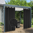 Easy-Going 100% Waterproof Outdoor Curtains 54x84 inch, Gazebo and Pergola 2 by Easy-Going