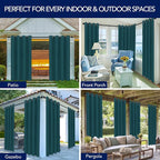 PureFit Outdoor Curtains for Patio Waterproof Weatherproof Outside Curtains | - Image 5