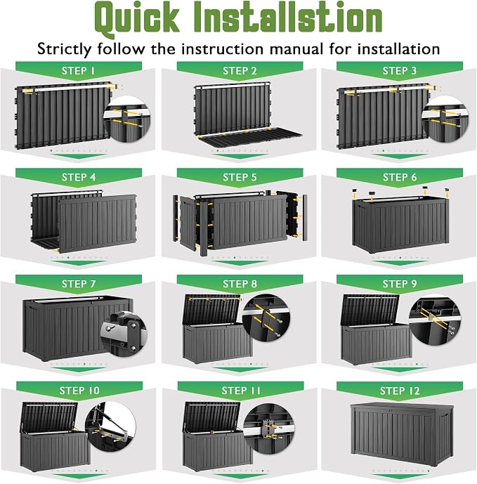 Outdoor Storage Waterproof Deck Box - Image 8
