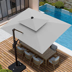 9' X 12' Cantilever Patio Outdoor Umbrella - Image 3