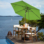 JEAREY 7.5 ft Outdoor Patio Umbrella, Table Umbrella, Grass Green | 6 Sturdy - Image 4