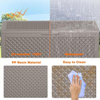 120 Gallon Waterproof Outdoor Resin Deck Box, Lockable Storage Container - Image 2