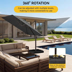 10x10FT Cantilever Outdoor Umbrella - Image 5