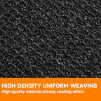 90% Shading Rate 8'x10' Black Shade Cloth, UV Resistant Durable Mesh Tarp - Image 4