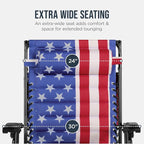 Best Choice Products Oversized Padded Zero Gravity Chair w/Canopy Headrest Cup - Image 5