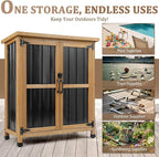 PetsCosset Small Weatherproof Outdoor Storage Cabinet - Image 3
