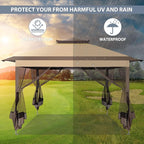 COBIZI Pop Up Gazebo 11x11 Canopy Tent, Outdoor Screened Gazebo Shelter - Image 4