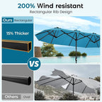 DomeShade 15FT Extra Large Patio Umbrella - Image 6