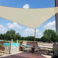 Windscreen4less 19' x 19' x 19' Sun Shade Sail Triangle Outdoor Canopy Cover UV by Windscreen4less
