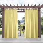 Exclusive Home Cabana Solid Indoor/Outdoor Light Filtering Hook-and-Loop Tab by TownCountryLiving