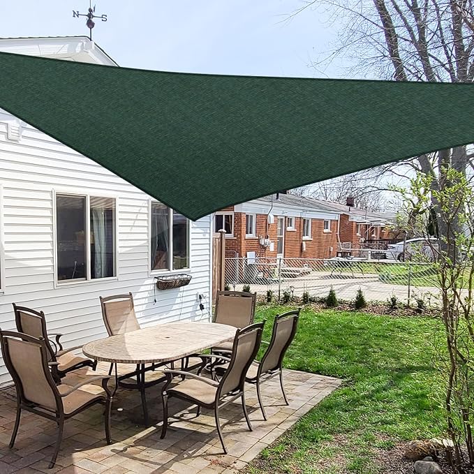Windscreen4less 12' x 12' x 12' Sun Shade Sail Triangle Outdoor Canopy Cover UV by Windscreen4less