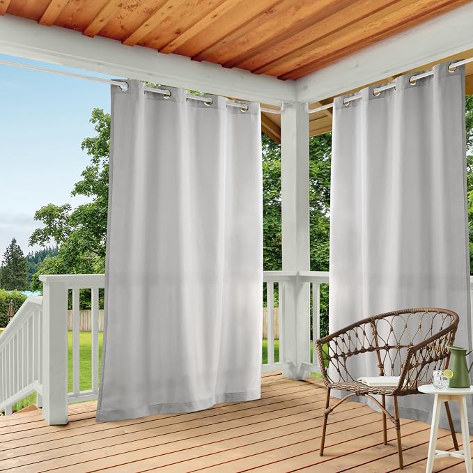 Town & Country Basics Cabana Solid Heavyweight Indoor Outdoor Curtains by TOWN+%26+COUNTRY+BASICS