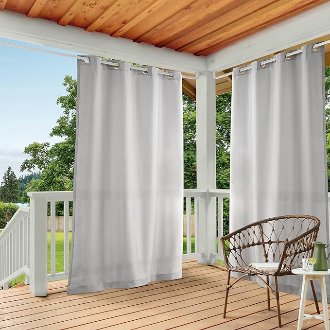 TOWN & COUNTRY BASICS Cabana Solid Heavyweight Indoor Outdoor Curtains by TOWN+%26+COUNTRY+BASICS
