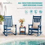 SERWALL Outdoor Rocking Chair, Oversized Rocking Chair - Image 6
