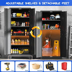 GAIOUS Tall Metal Storage Cabinet - Image 3