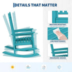 HDPE Rocking Chair Outdoor Set of 2 - Image 5