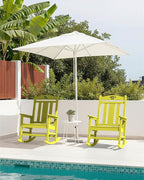 Oversized Outdoor Rocking Chair, 380lbs Heavy-Duty Large Patio Rocker, Weather - Image 5