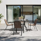 Stackable Patio Chairs Set of 2, Stackable Outdoor Dining Chair - Image 2