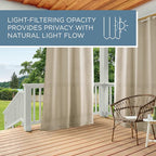 TOWN & COUNTRY BASICS Cabana Solid Heavyweight Indoor Outdoor Curtains - Image 8