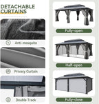 Aoxun 12'x20' Hardtop Gazebo - Image 8