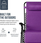 Best Choice Products Set of 2 Extra Wide Adjustable Steel Mesh Zero Gravity - Image 6