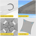 HappyTrends Sun Shade Sail, UV Protection Beach Shade Canopy Wind Sail | Heavy - Image 4