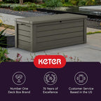 Keter Westwood 150 Gallon Resin Large Outdoor Storage Box - Image 9