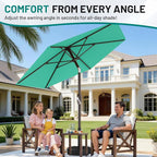 7.5FT Patio Umbrella Table Market Umbrella - Image 4
