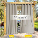 NICETOWN 2 PCs Waterproof Outdoor Curtains - Image 5