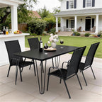 JEAREY Patio Dining Chairs Set of 4, Outdoor Stackable Dining Furniture Set - Image 8