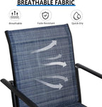 Outdoor Dining Chairs Set of 8, Stackable Patio Chairs - Image 6