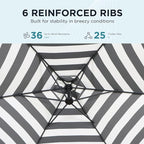 10FT Outdoor Offset Umbrella, Cantilever Patio Umbrella - Image 5