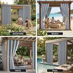 Waterproof Outdoor Curtain W84 x L120 - Image 9