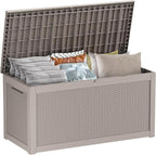 261 Gallon Outdoor Deck Box, Lockable Waterproof Outdoor Storage Boxes by MAIUSCOLI
