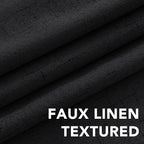 H.VERSAILTEX Bedroom Curtains Blackout Linen Blackout Curtains 84 Inches Long - Image 4