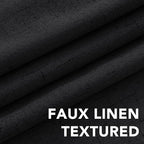 H.VERSAILTEX Linen Blackout Curtains 108 Inches Long 100% Blackout Thermal - Image 4