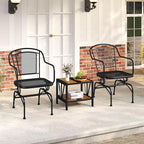 Tangkula Outdoor Rocking Chair Set of 2, Patio Rocker Chairs - Image 4