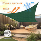 Shade&Beyond 4'x10' Sun Shade Sail Canopy Rectangle, UV Block Breathable Curved - Image 2