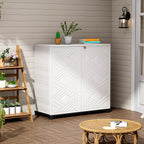 ZZM Indoor/Outdoor Storage Cabinet Waterproof, All Weather Outdoor Storage - Image 4