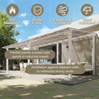 Aoxun 20’x10’ Gazebo for Patio, Gazebo Pergola - Image 7