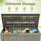 Devoko 125 Gallon Outdoor Storage Box, Waterproof Resin Deck Box | - Image 4