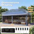 Quictent 10x20FT Pop Up Gazebo Canopy Tent - Image 7