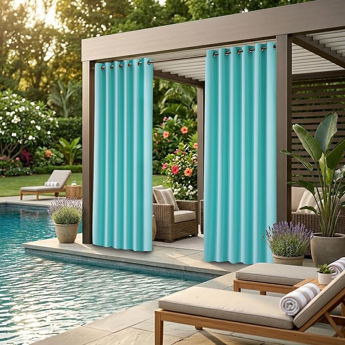 Waterproof Outdoor Curtain W84 x L84 - Image 2