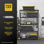 CX 5-Tier Heavy Duty Plastic Storage Shelves - Image 5