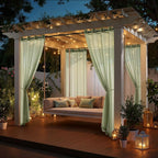 MIULEE Sage Green Outdoor Curtain - Image 5