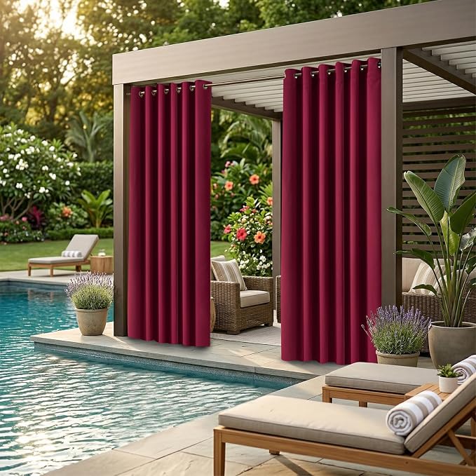 Waterproof Outdoor Curtain W84 x L84 - Image 2