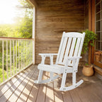 VINGLI Outdoor Rocking Chair Set of 2, Heavy Duty 600 LBS Rocker, Weatherproof - Image 2