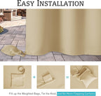 RYB HOME Extra Wide Outdoor Curtains - Image 4